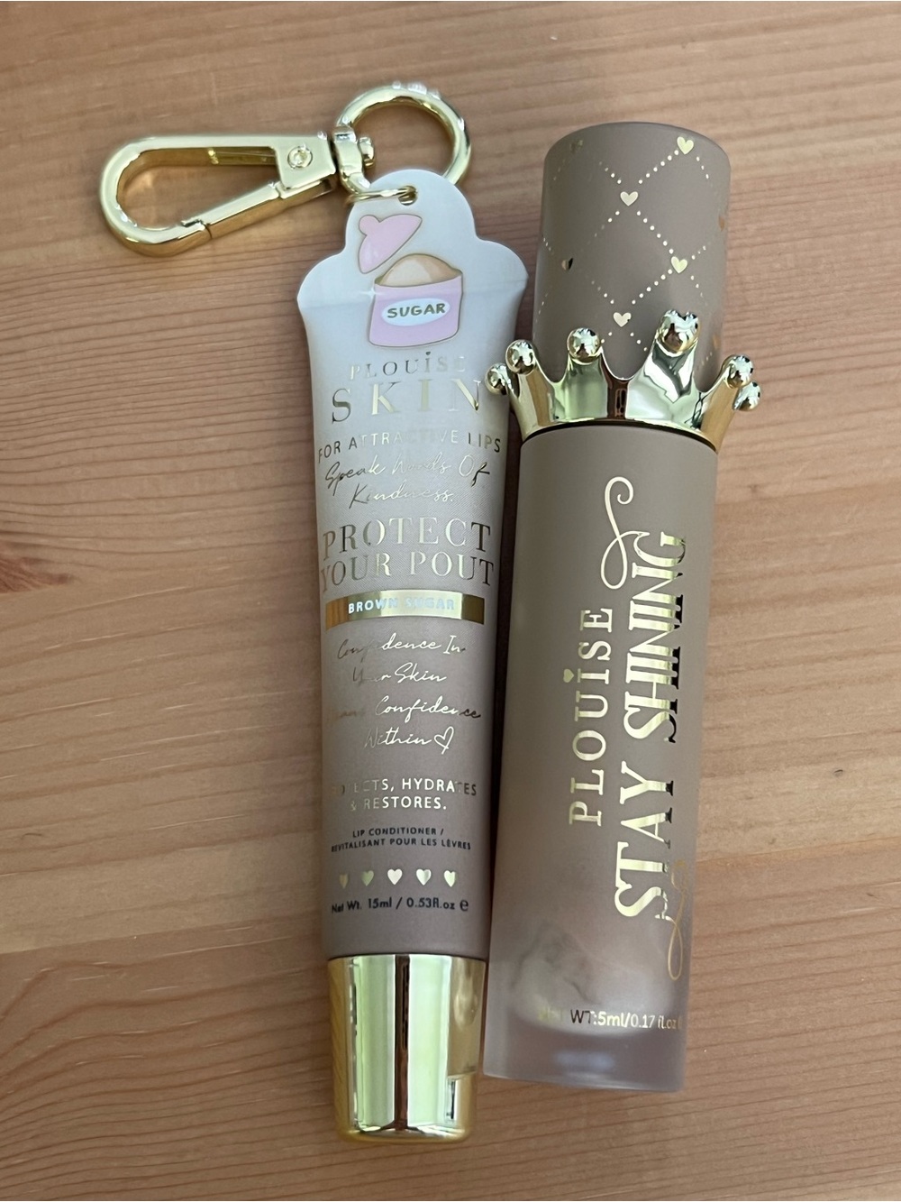 PLouise Protect Your Pout Lip Conditioner and Lip Oil in Brown Sugar